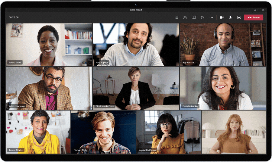 Gif of team group call.