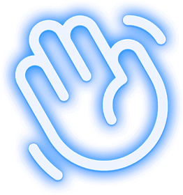 everything tech neon wave contact icon