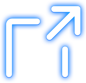 everything tech blue neon it icon