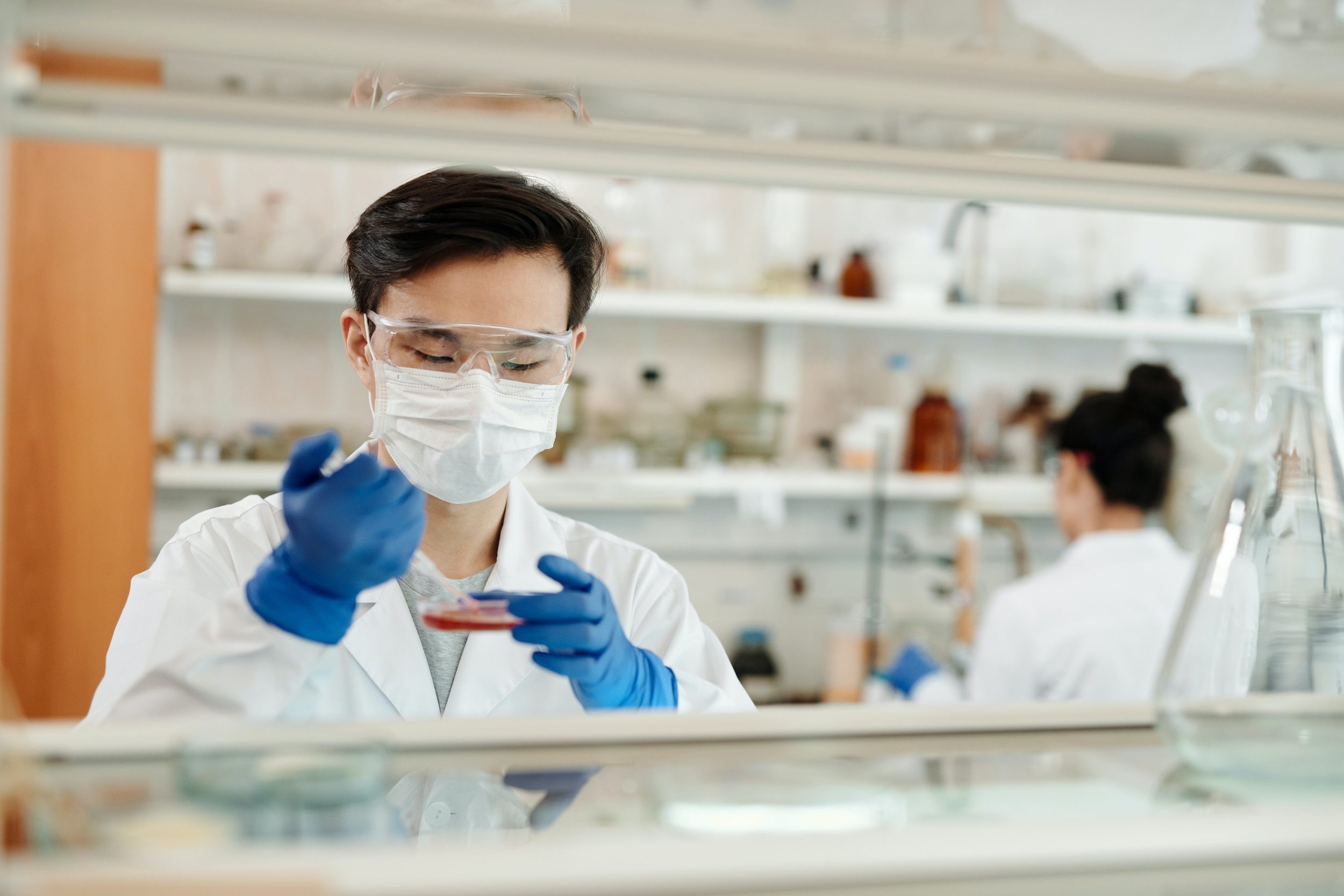 photo of pharmacist working